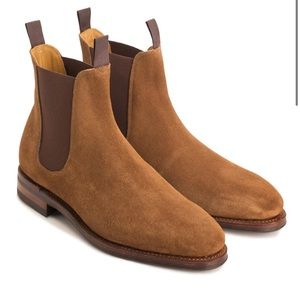 Meermin brown suede Chelsea boot 101468 - SNUFF SUEDE - E